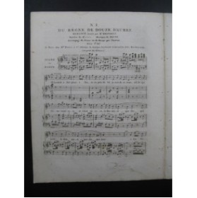 BRUNI Du Règne de douze heures Chant Harpe ou Piano ca1820