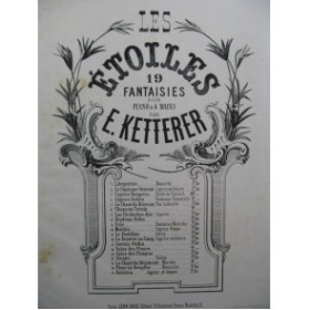 KETTERER E. Le Chant du Bivouac Piano 4 mains ca1865