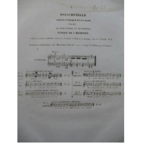MONTFORT A. Polichinelle No 1 Chant Piano ca1840