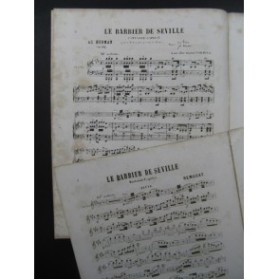 RÉMUSAT Jean Le Barbier de Séville Piano Flûte ca1864