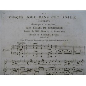 RUSSO Raphaël L'Exil de Rochester No 5 Chant Piano ca1820