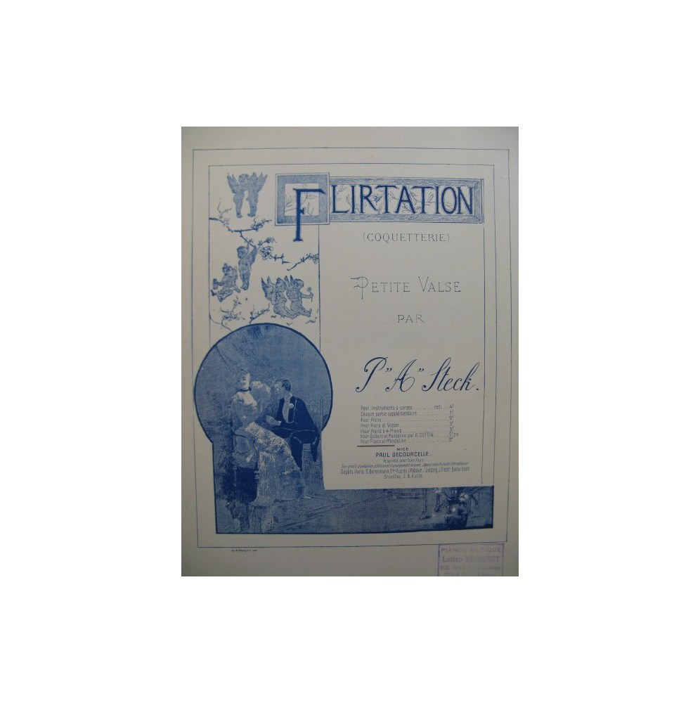 STECK P. A. Flirtation Mandoline Piano ca1890