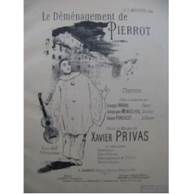 PRIVAS Xavier Le Déménagement de Pierrot Chant Piano