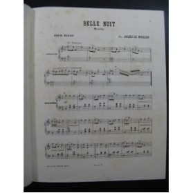 LE BOULCH Jules Belle Nuit Mazurka Piano XIXe