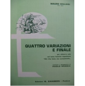 GIULIANI Mauro Quattro Variazioni e Finale Guitare