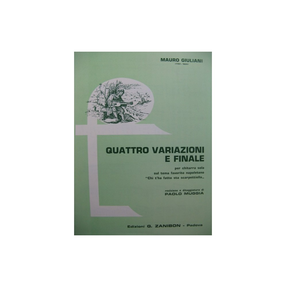 GIULIANI Mauro Quattro Variazioni e Finale Guitare