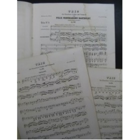 MENDELSSOHN Trio No 2 Piano Violon Violoncelle XIXe