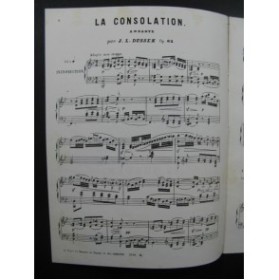 DUSSEK J. L. La Consolation Piano ca1860