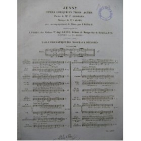 CARAFA Michele Jenny Opera No 11 Chant Piano ou Harpe ca1830