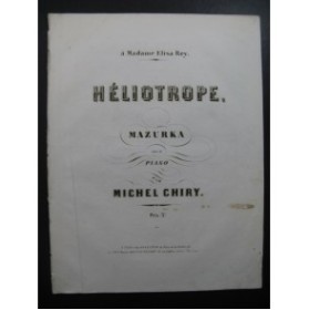 CHIRY Michel Héliotrope Piano