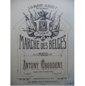 CHOUDENS Antony Marche des Belges Piano