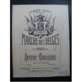 CHOUDENS Antony Marche des Belges Piano