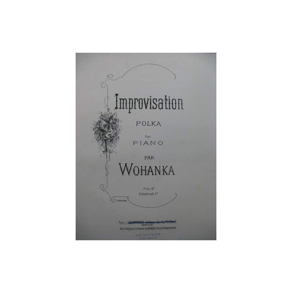 WOHANKA F. Improvisation Piano