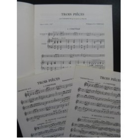 DE CORIOLIS Emmanuel Trois pièces Piano Trompette 1972