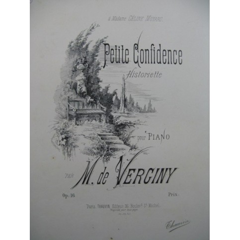 DE VERGINY M. Petite Confidence Piano