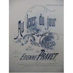 PRAVET Etienne Au Lever du jour Piano