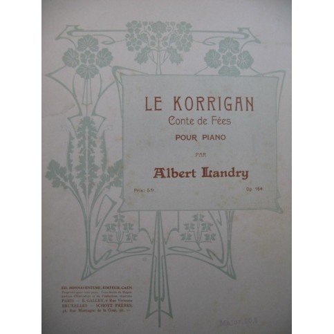 LANDRY Albert Le Korrigan Piano