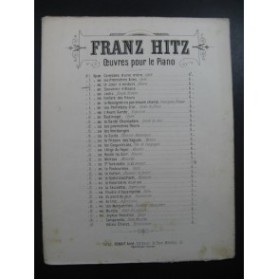 HITZ Franz Le Jour S'endort Piano
