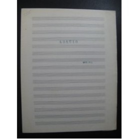 WEISS Sylvius Leopold Adagio Manuscrit Guitare