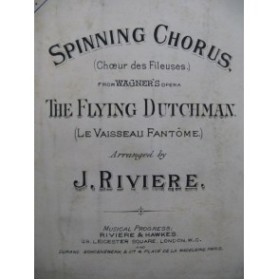 WAGNER Richard Le Vaisseau Fantôme Choeur des Fileuses Orchestre XIXe