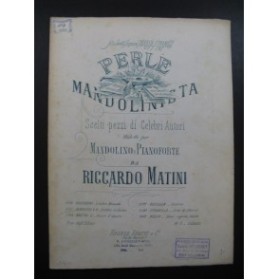 MATINI Riccardo Siciliana Pergolesi Piano Mandoline XIXe