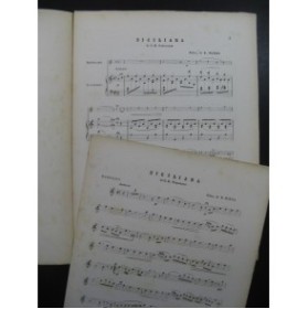 MATINI Riccardo Siciliana Pergolesi Piano Mandoline XIXe