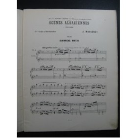 MASSENET Jules Scènes Alsaciennes Piano 4 mains XIXe