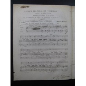 BERTON H. Romance de Delia et Verdikan Chant Harpe ou Piano ca1810