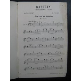 VARNEY Louis Babolin Opera Flûte seule XIXe