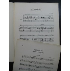DE CORTEUIL Louis Sympathie Romance Violon Piano