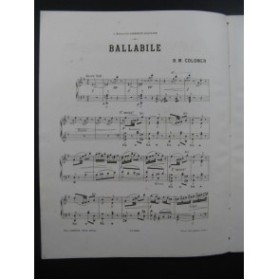 COLOMER B. M. Ballabile Piano