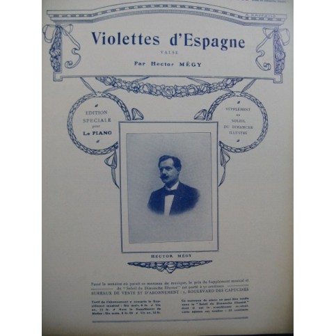 MEGY Hector Violettes d'Espagne Piano