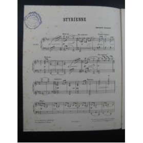 GILLET Ernest Styrienne Piano