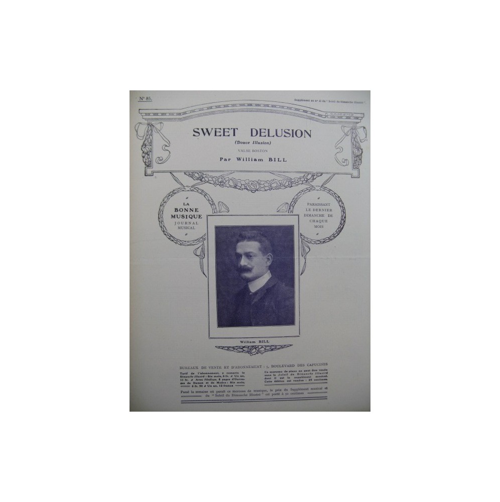 BILL William Sweet Delusion Piano