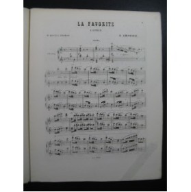 CROISEZ Alexandre Caprice sur La Favorite Piano 4 mains 1867