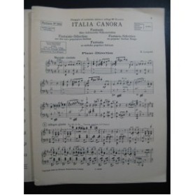 LEOPOLD B. Italia Canora Fantaisie Orchestre 1933