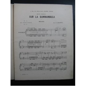 SIMONNOT E. Fantaisie sur La Somnambula Bellini Piano XIXe