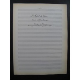 RAMEAU L'Habit de Cour Manuscrit Chant Piano 1917