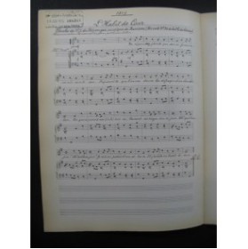 RAMEAU L'Habit de Cour Manuscrit Chant Piano 1917