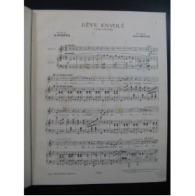 BENTZ Jules Rêve Envolé Valse Chant Piano