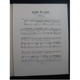 GOUNOD Charles La Reine de Saba No15 Chant Piano XIXe