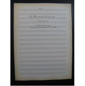 COLLIN Lucien Garaude La Maison du Cul de Sac Chant Piano 1917﻿