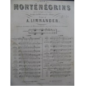 LIMNANDER Armand Les Montenegrins No 4 Chant Piano XIXe