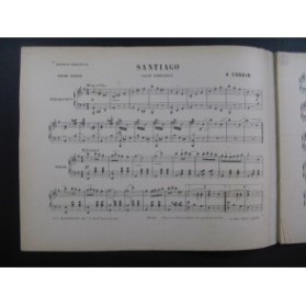 CORBIN A. Santiago Valse Espagnole Piano XIXe