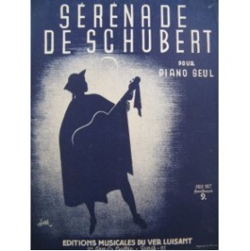 SCHUBERT Franz Sérénade Piano 1943