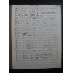 STRADELLA Alessandro Pieta Signore Manuscrit Chant Quatuor a cordes