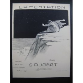 AUBERT Gaston Lamentation Pousthomis Piano 1911