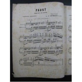LEYBACH J. Fantaisie sur Faust de Gounod Piano ca1860﻿