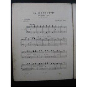 BULL Georges La Mascotte Audran 1e Fantaisie Piano 4 mains ca1900
