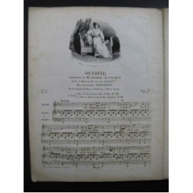 PANSERON Auguste Octavie Romance Chant Piano ou Harpe ca1830